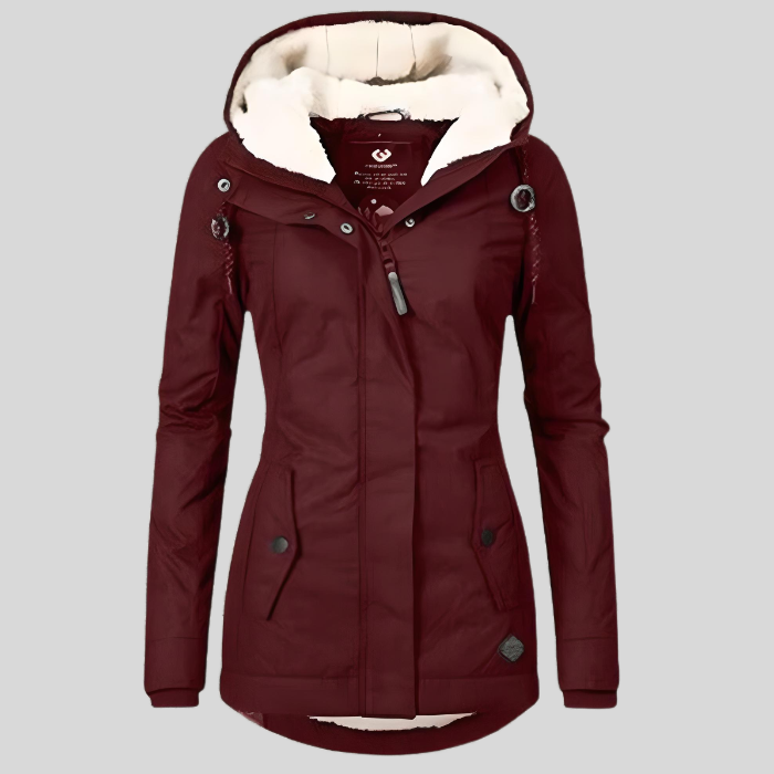Lange wasserdichte Winterjacke mit Kapuze | Damen Wintermantel für kalte Tage 5