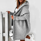Lässiger Kapuzen-Cardigan für Damen | Oversize Schnitt 1