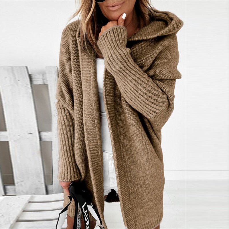 Lässiger Kapuzen-Cardigan für Damen | Oversize Schnitt 2