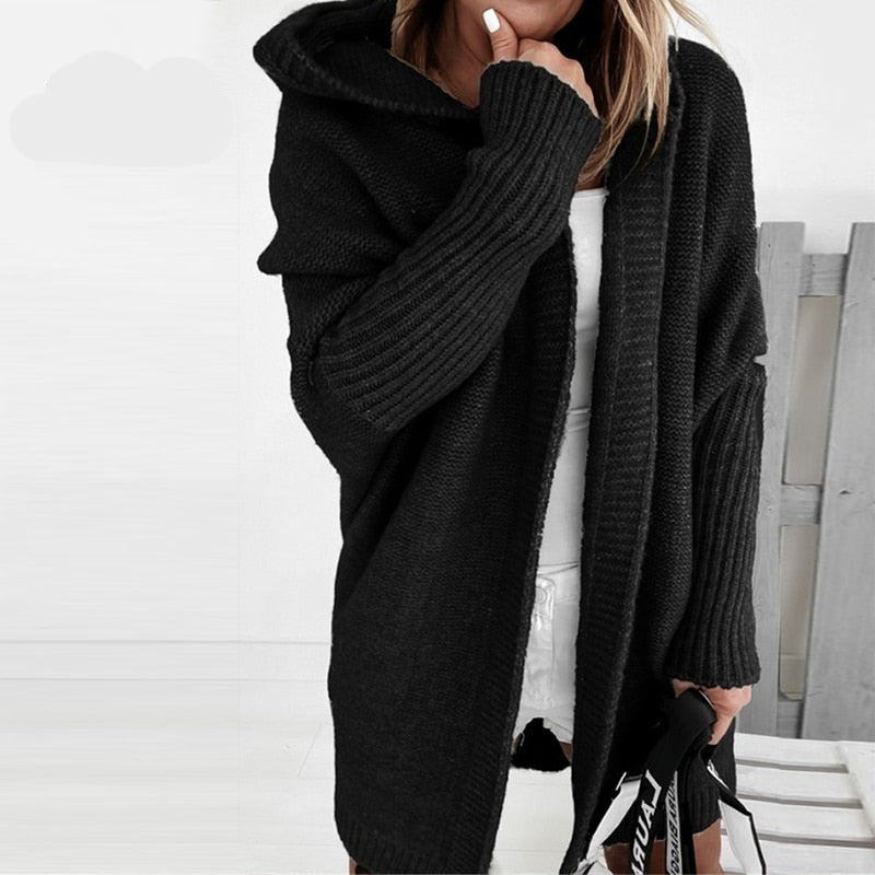 Lässiger Kapuzen-Cardigan für Damen | Oversize Schnitt 3