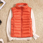 Leichte Ärmelose Daunenweste für Damen, Slim-Fit 5