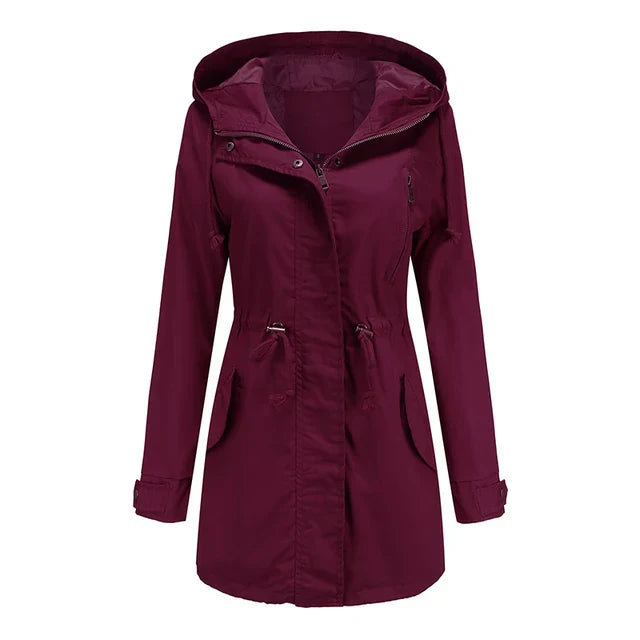 Leichte Kapuzenjacke für Damen | Verstellbare Taille für femininen Look 10