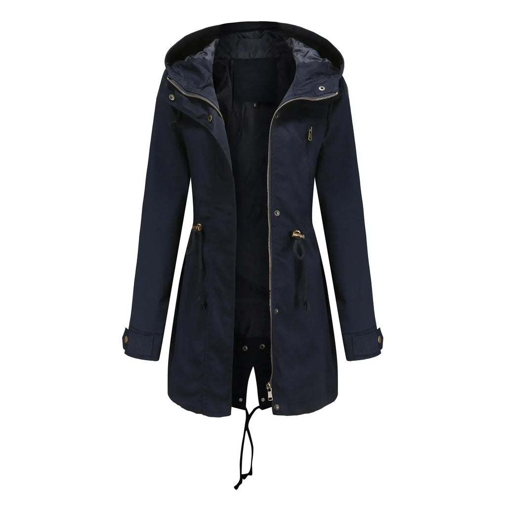 Leichte Kapuzenjacke für Damen | Verstellbare Taille für femininen Look 4