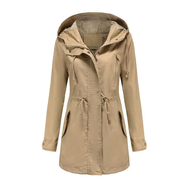 Leichte Kapuzenjacke für Damen | Verstellbare Taille für femininen Look 7
