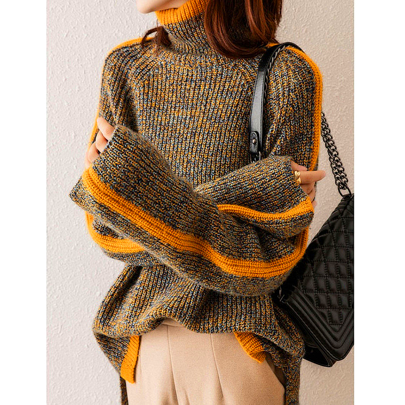 Moderner Rollkragenpullover für Damen, Vielseitig und Gemütlich 2