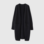 Offene Strickjacke Damen lang | Lässiger Cardigan für jeden Anlass 0