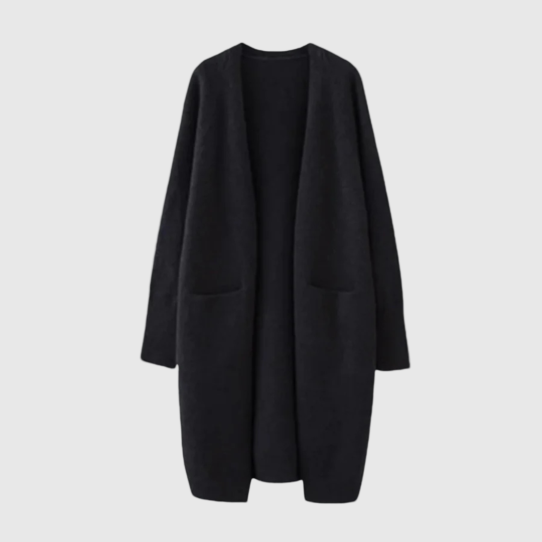 Offene Strickjacke Damen lang | Lässiger Cardigan für jeden Anlass 0