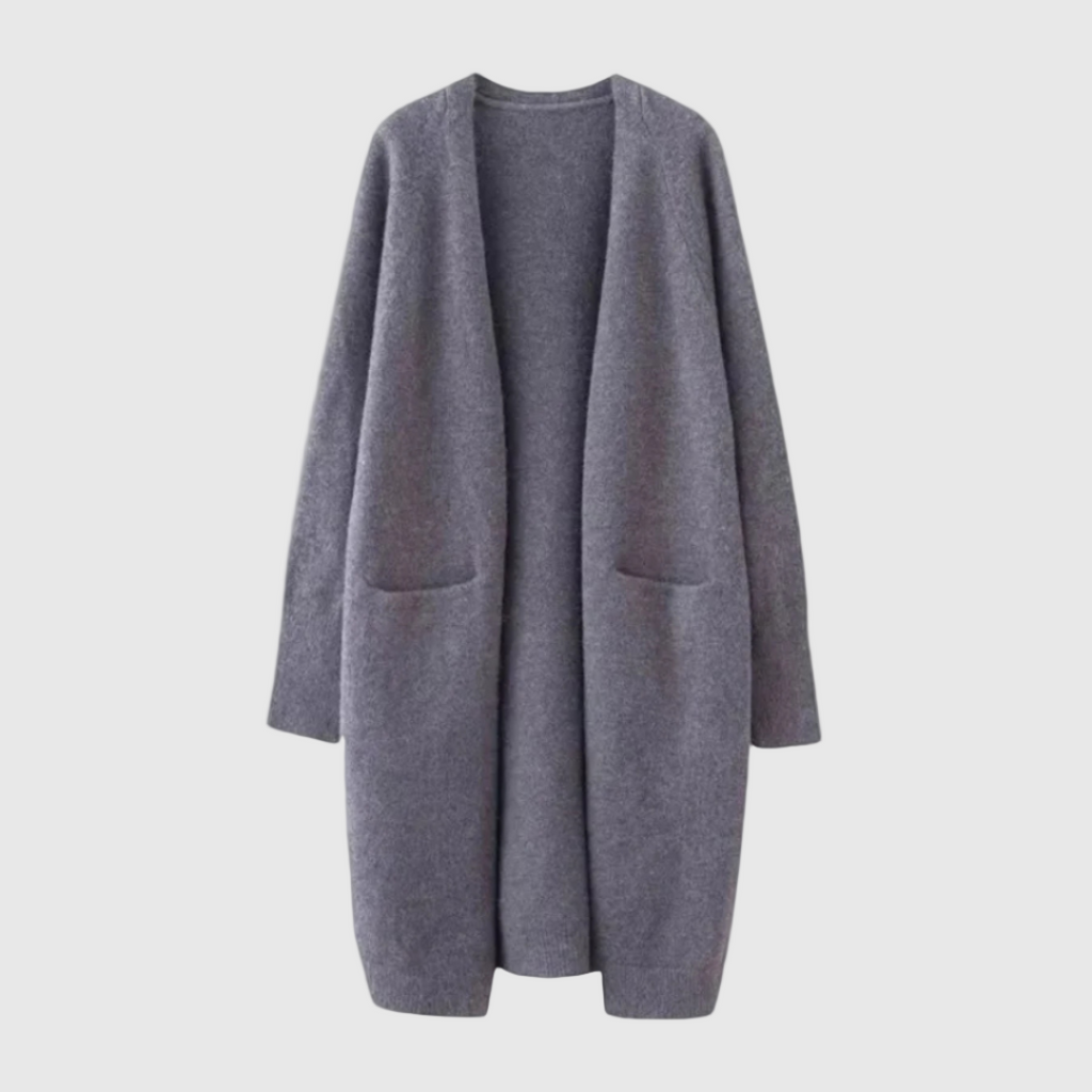 Offene Strickjacke Damen lang | Lässiger Cardigan für jeden Anlass 1