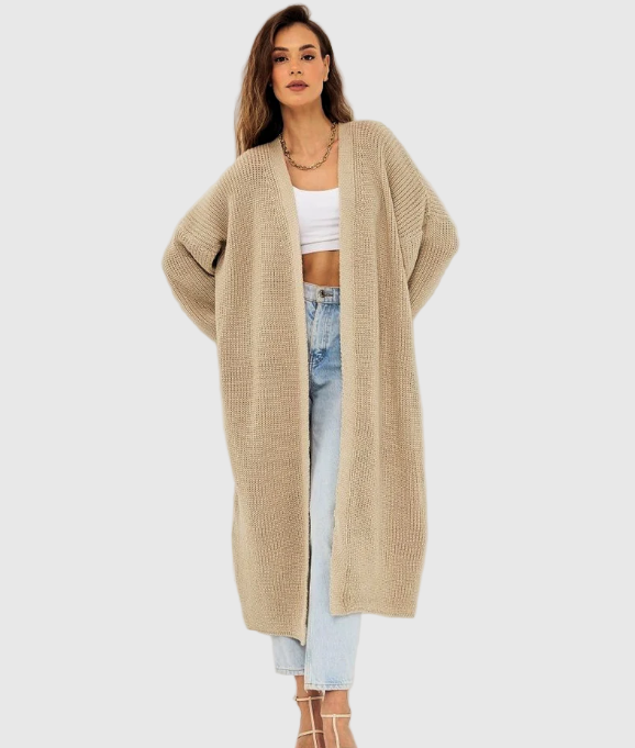 Offener Damen Cardigan mit langer Passform 0