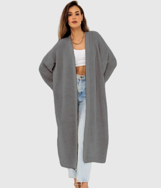 Offener Damen Cardigan mit langer Passform