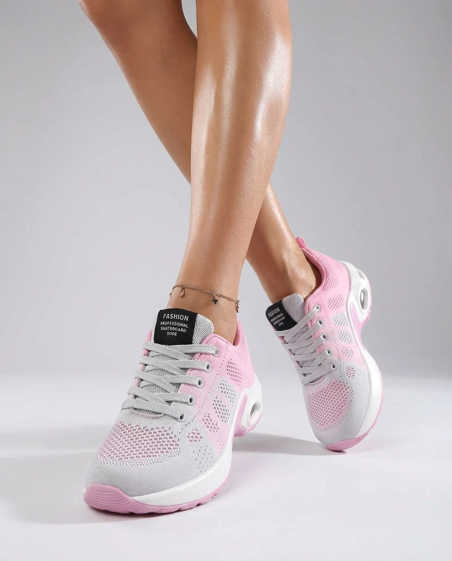 Komfort Sneaker für Damen mit Atmungsaktivem Obermaterial und gepolsterter Innensohle