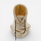 Winter Sturmhaube mit Kapuze und Nackenschutz aus Fleece