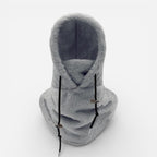 Winter Sturmhaube mit Kapuze und Nackenschutz aus Fleece