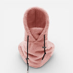 Winter Sturmhaube mit Kapuze und Nackenschutz aus Fleece