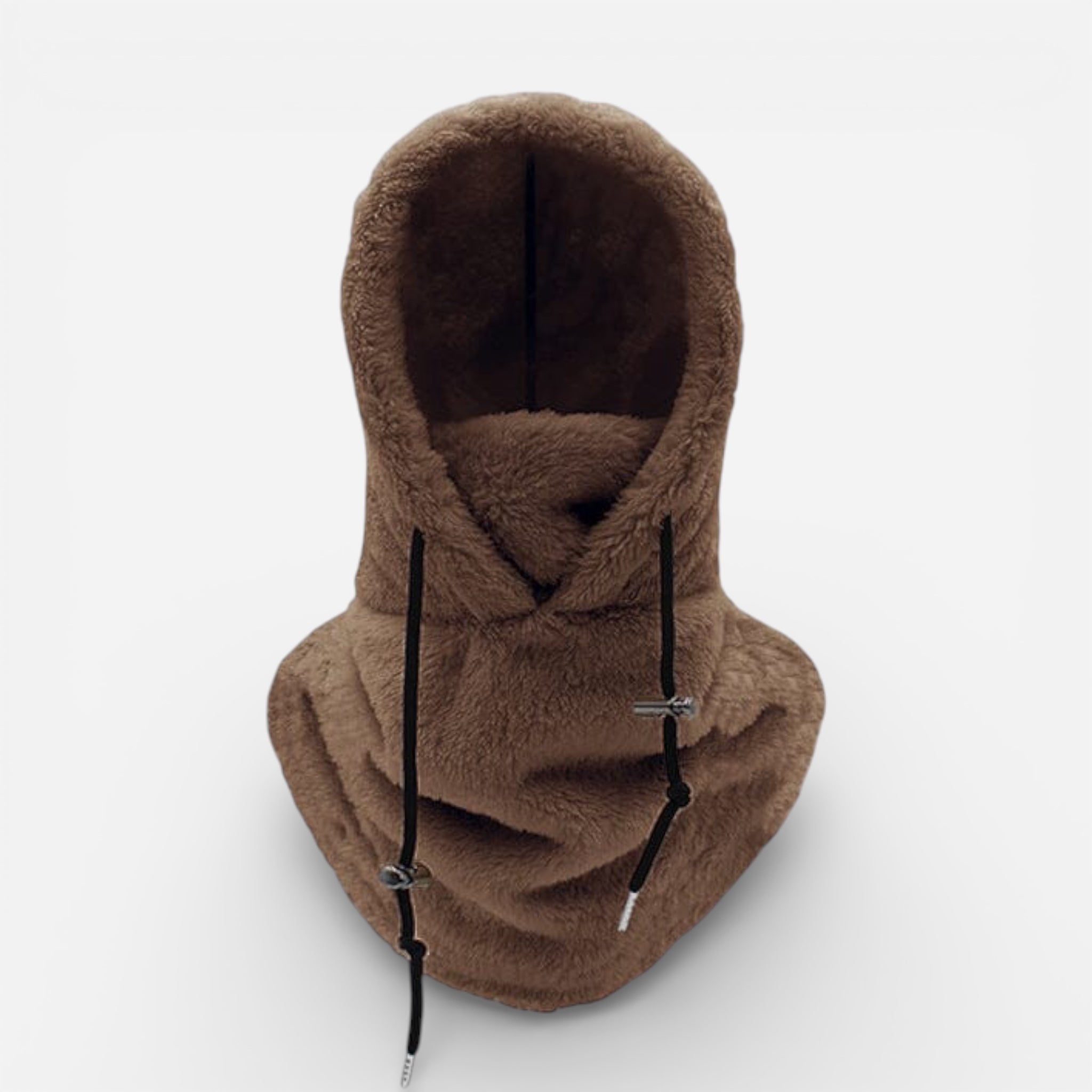 Winter Sturmhaube mit Kapuze und Nackenschutz aus Fleece