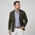 Jersey Sakko für Herren im Casual Stil mit aufgesetzten Taschen