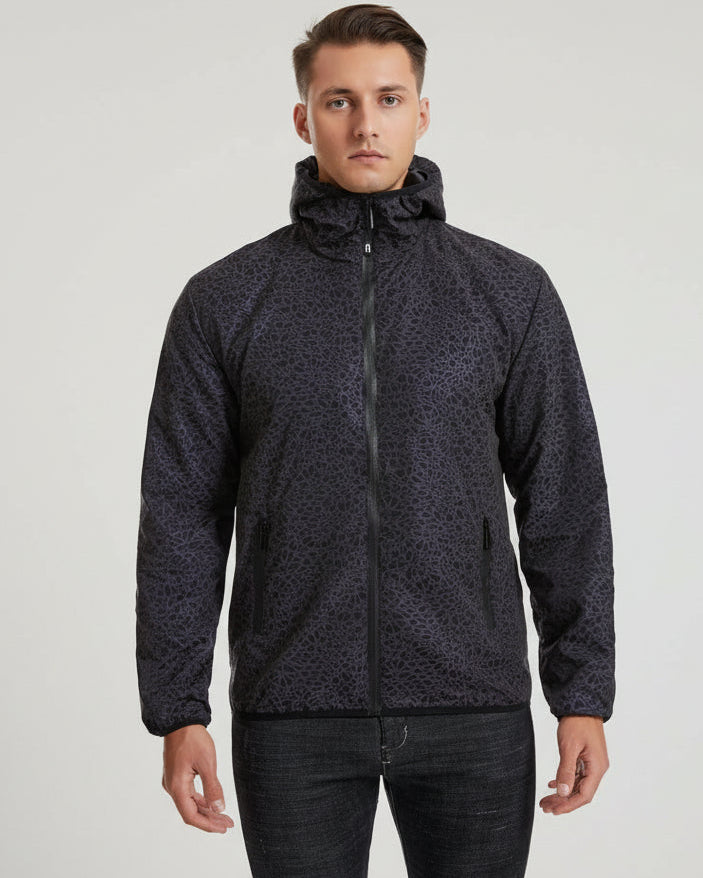 Reflektierende Outdoor Windbreaker Jacke mit Kapuze