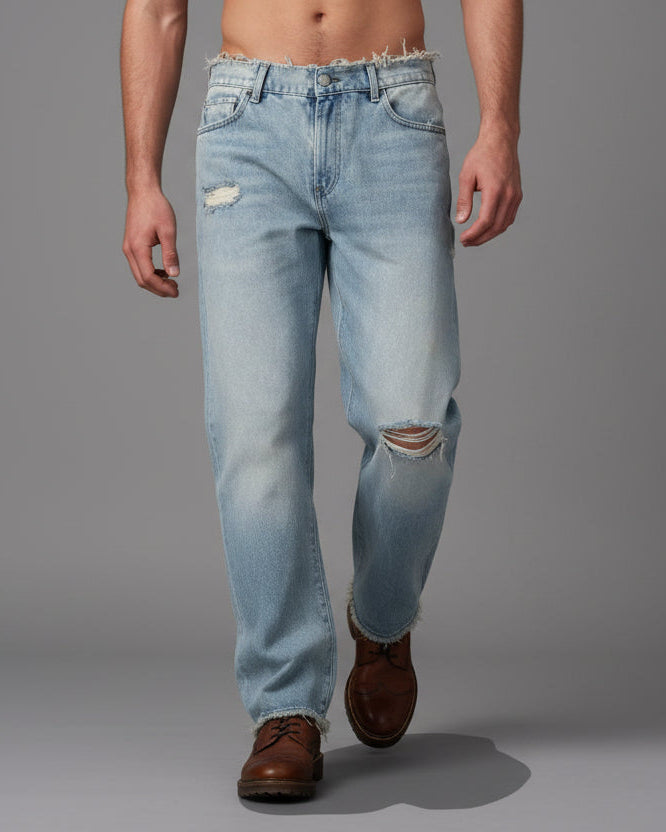 Jeans für Herren im geraden Schnitt und Retro-Stil