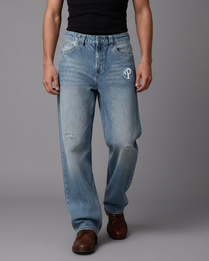 Jeans für Herren im geraden Schnitt und Retro-Stil