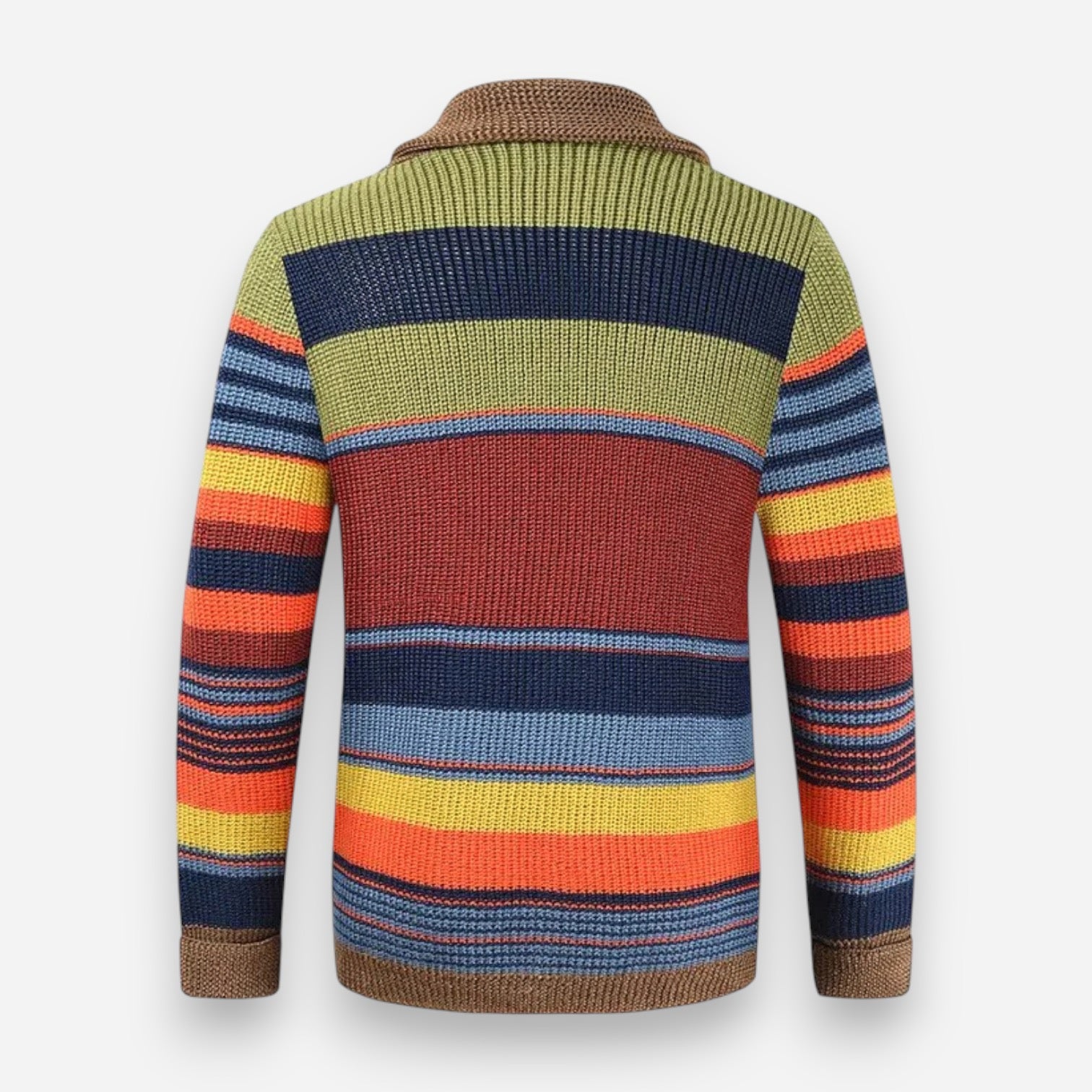 Pullover für Herren mit Kragen und Knopfleiste