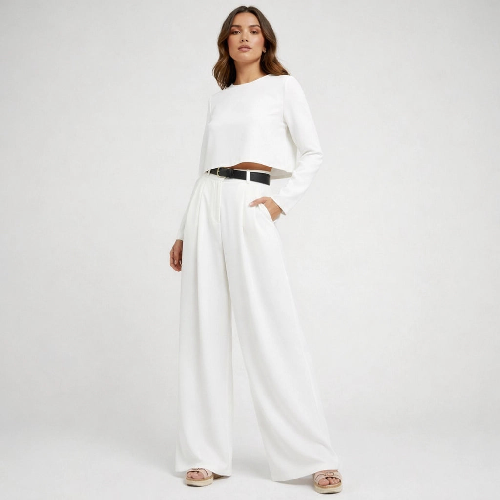 Zweiteiliges Palazzo-Set für Damen