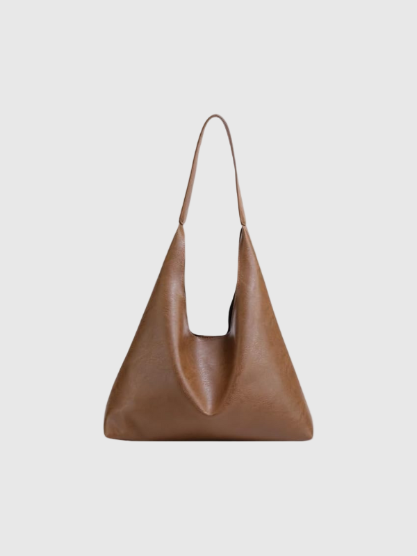 Schultertasche Damen aus Leder mit geräumigem Innenraum 0