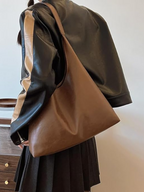 Schultertasche Damen aus Leder mit geräumigem Innenraum 2