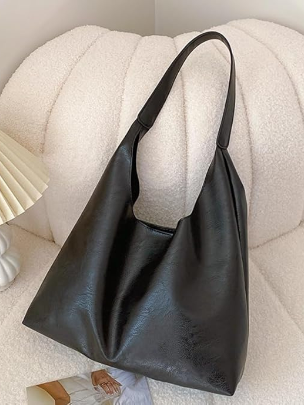 Schultertasche Damen aus Leder mit geräumigem Innenraum 7