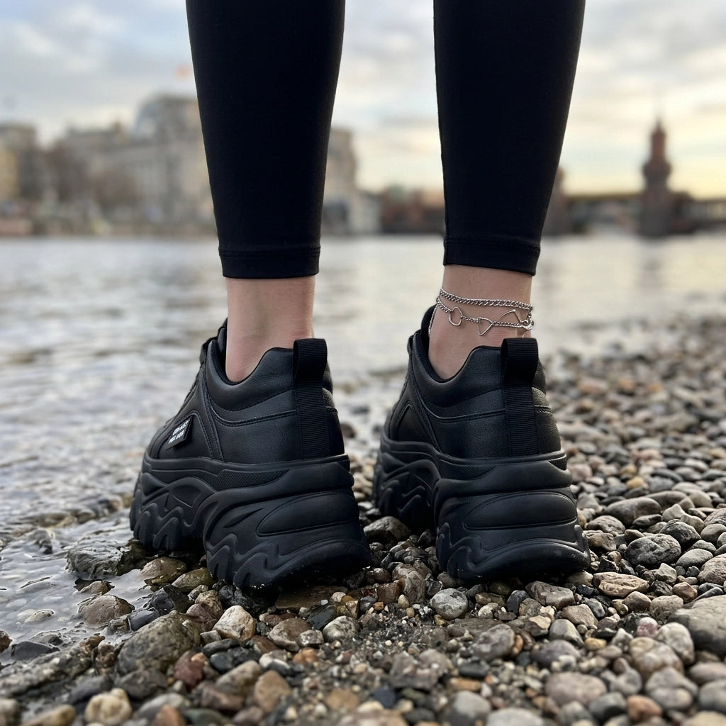 Chunky Sneaker für Damen mit Memory Foam in bequemer Weite