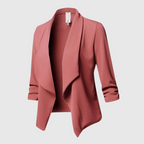 Schwarzer Longblazer Damen | Elegante Slim-Fit Silhouette 0