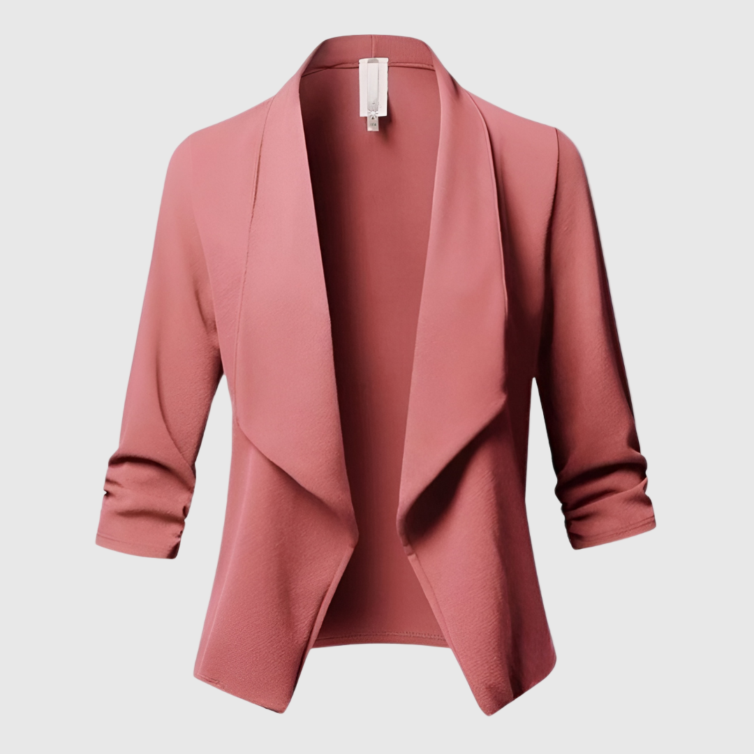 Schwarzer Longblazer Damen | Elegante Slim-Fit Silhouette 1