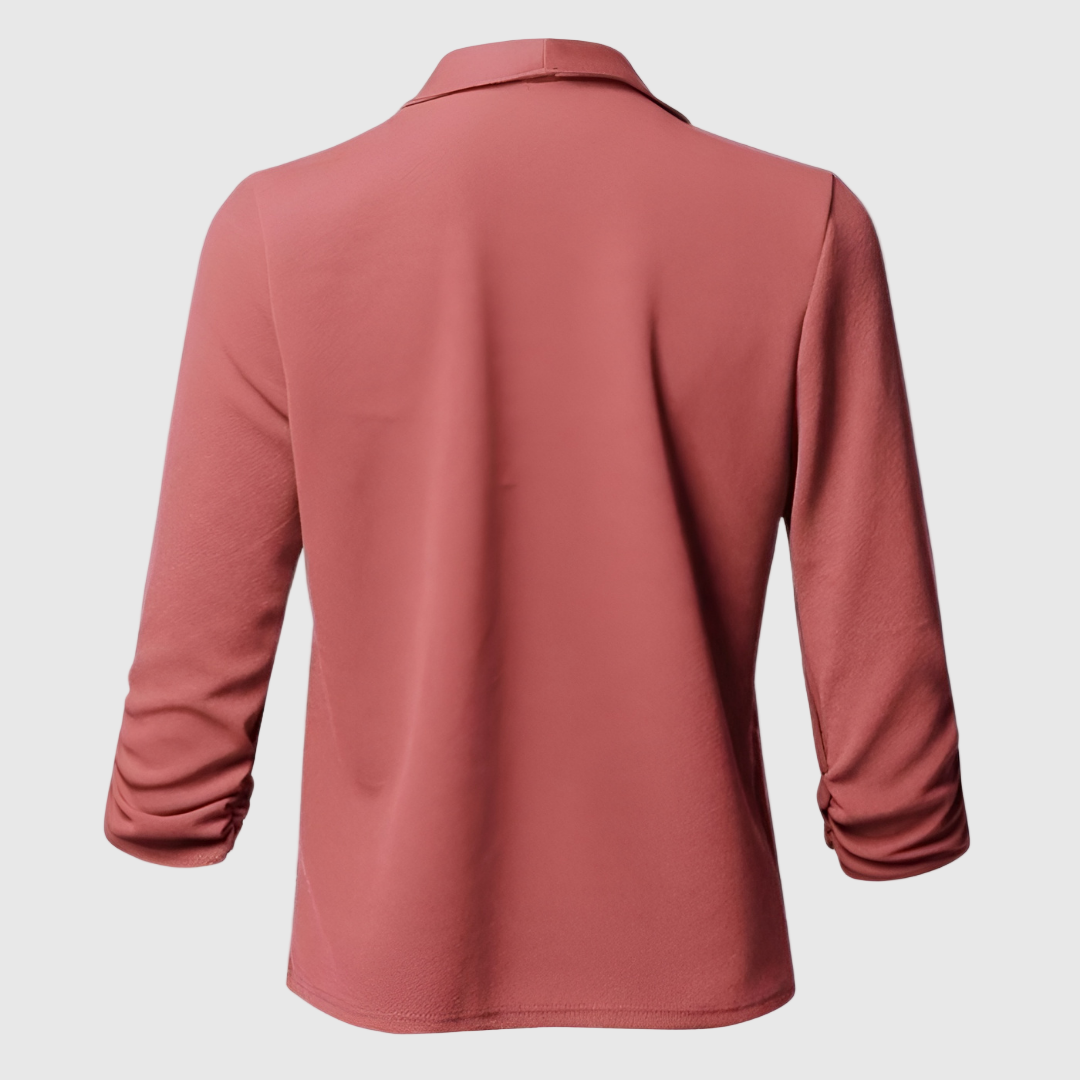 Schwarzer Longblazer Damen | Elegante Slim-Fit Silhouette 2
