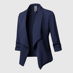 Schwarzer Longblazer Damen | Elegante Slim-Fit Silhouette 3