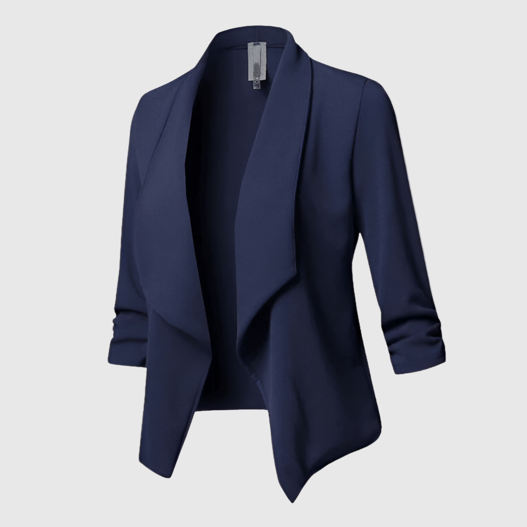 Schwarzer Longblazer Damen | Elegante Slim-Fit Silhouette 3