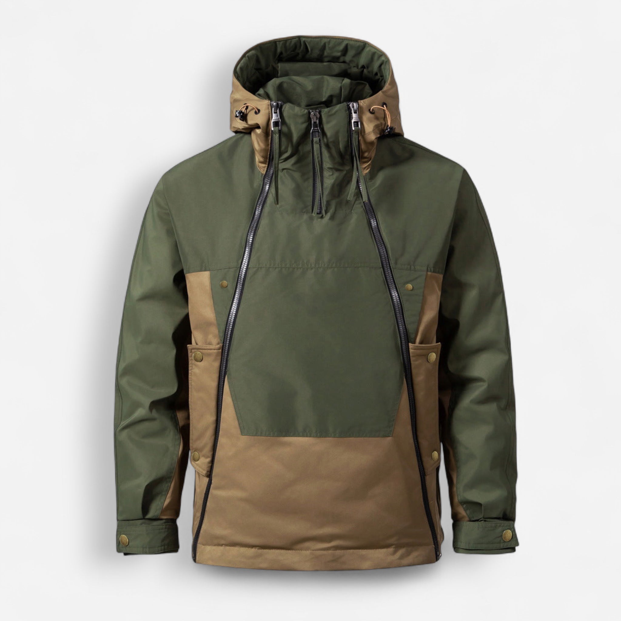 Ski- und Snowboardjacke für Herren mit doppeltem Reißverschluss