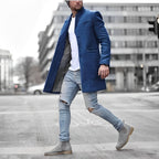 Slim-Fit Herrenjacke mit Reverskragen und Knopfverschluss 3