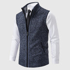 Slim-Fit Herrenweste mit Strukturiertem Muster