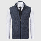 Slim-Fit Herrenweste mit Strukturiertem Muster 1