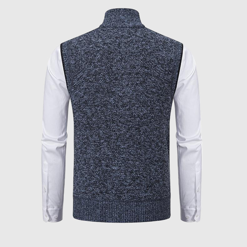 Slim-Fit Herrenweste mit Strukturiertem Muster 2