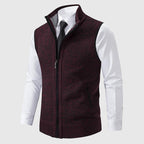 Slim-Fit Herrenweste mit Strukturiertem Muster 5