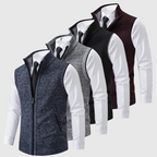 Slim-Fit Herrenweste mit Strukturiertem Muster 6