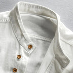Slim Fit Herrenhemd mit Stehkragen und langen Ärmeln 5