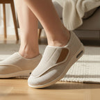 Komfort-Slipper mit gepolsterter Sohle und leichtem Einstieg in bequemer Weite