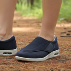 Komfort-Slipper mit gepolsterter Sohle und leichtem Einstieg in bequemer Weite