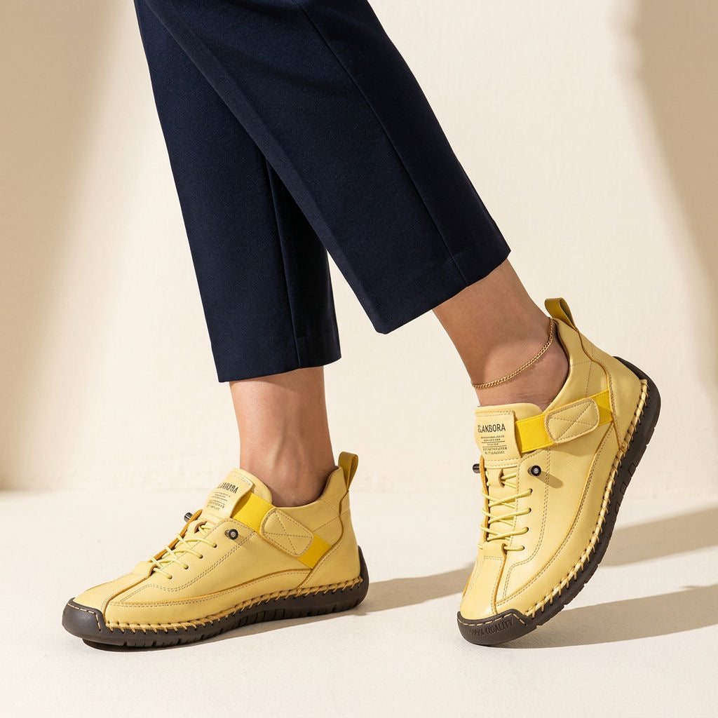 Orthopädische Walking Sneaker für Damen mit Leichter Stützender Sohle