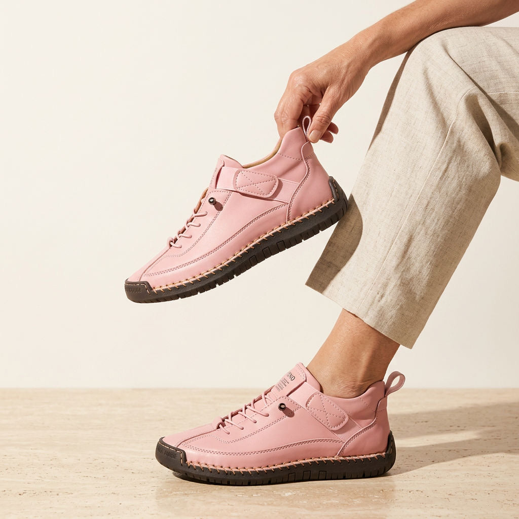 Orthopädische Walking Sneaker für Damen mit Leichter Stützender Sohle