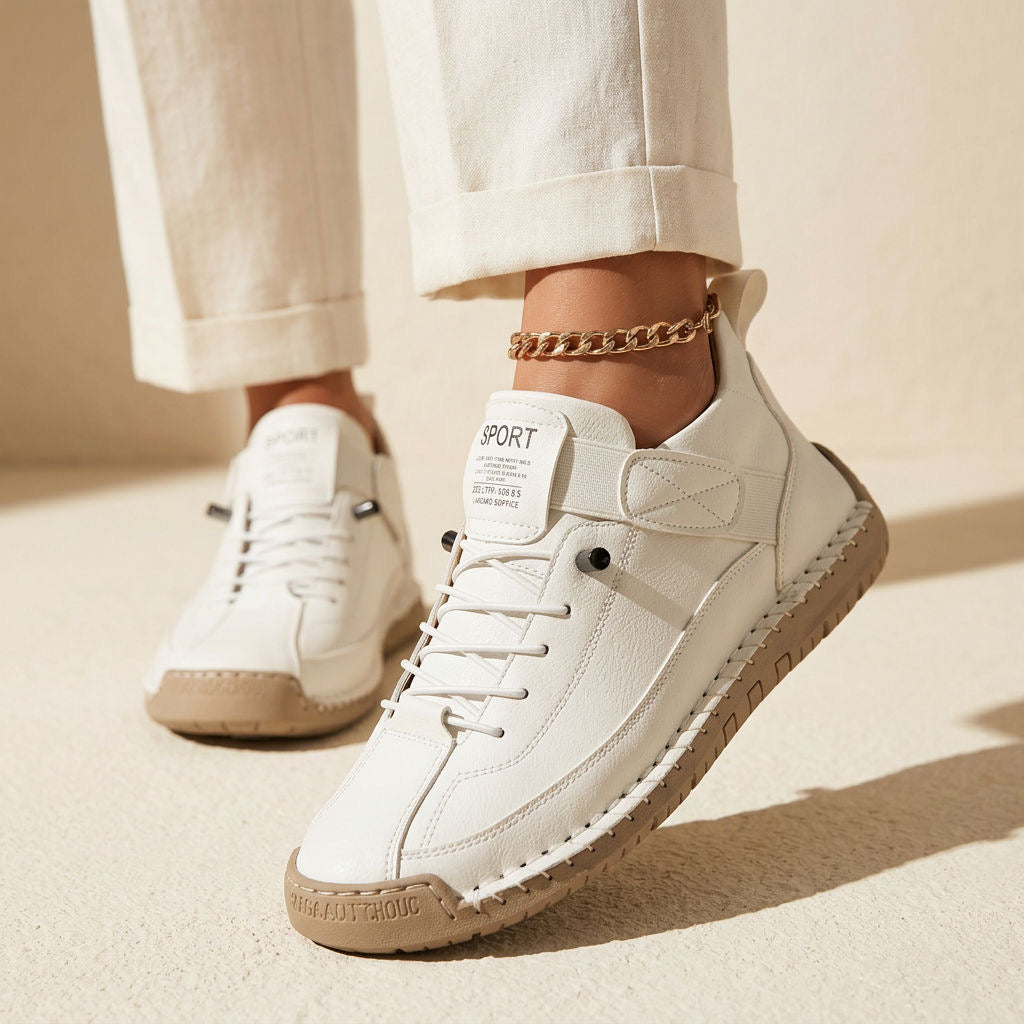 Orthopädische Walking Sneaker für Damen mit Leichter Stützender Sohle