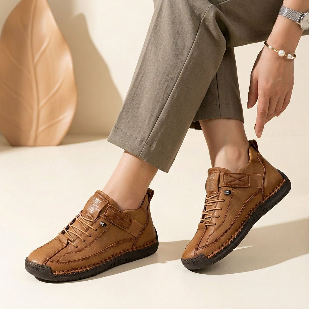 Orthopädische Walking Sneaker für Damen mit Leichter Stützender Sohle