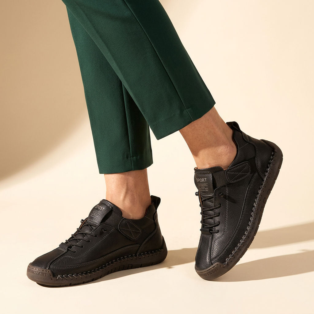 Orthopädische Walking Sneaker für Damen mit Leichter Stützender Sohle