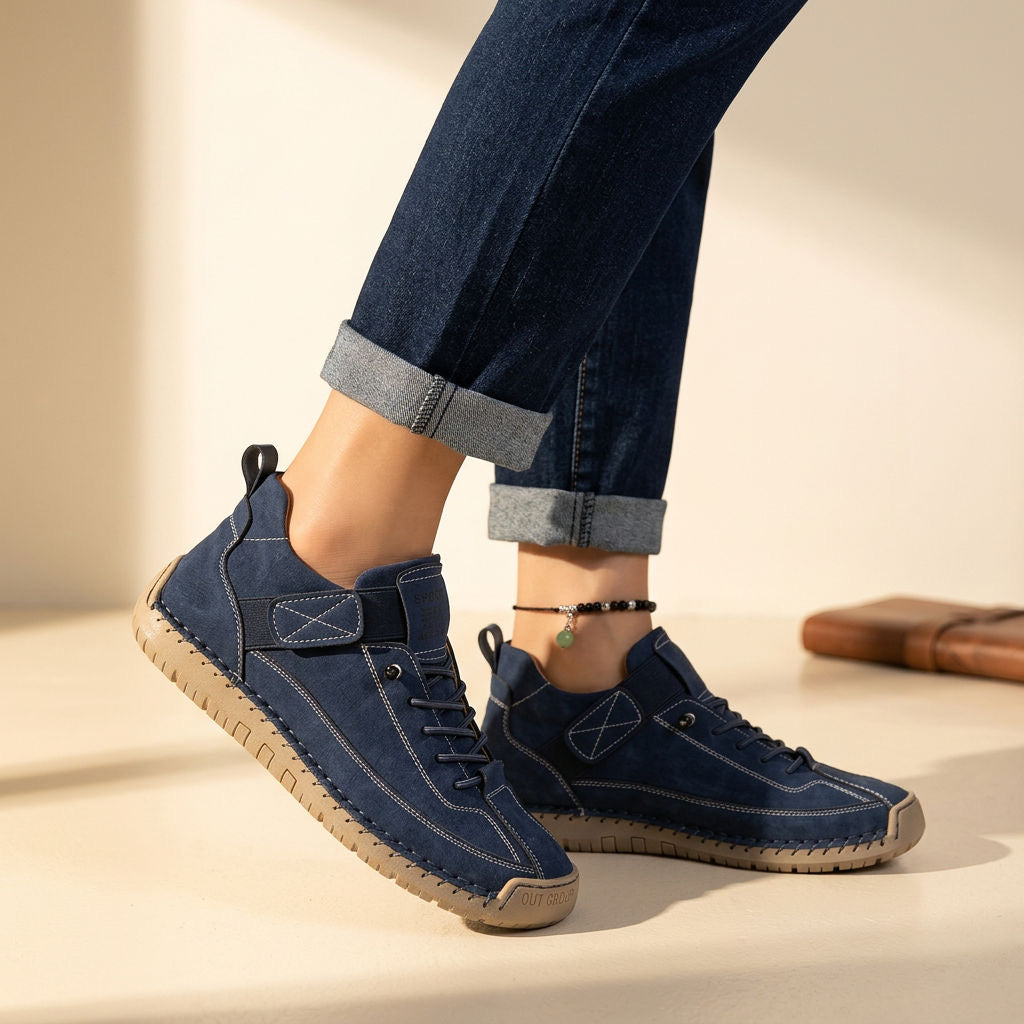 Orthopädische Walking Sneaker für Damen mit Leichter Stützender Sohle